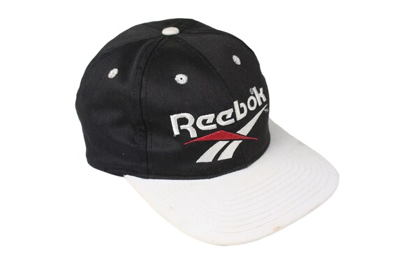 kapok Sprængstoffer skrubbe Vintage REEBOK Big Logo Hat Black Baseball Cap Sport Headwear - Etsy