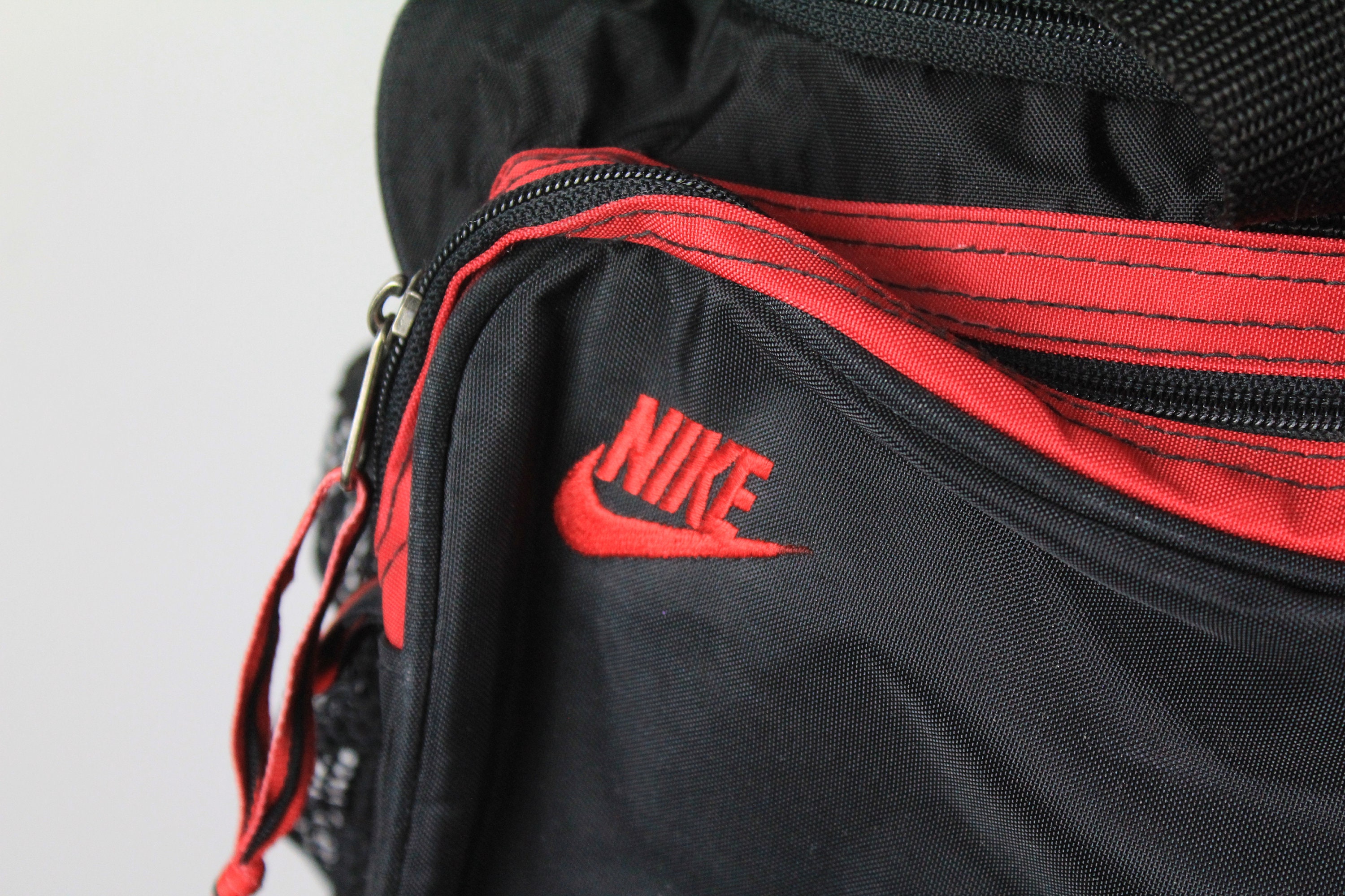 Vintage NIKE Air Jordan Duffel Bag Black Red Sport Authentic Etsy