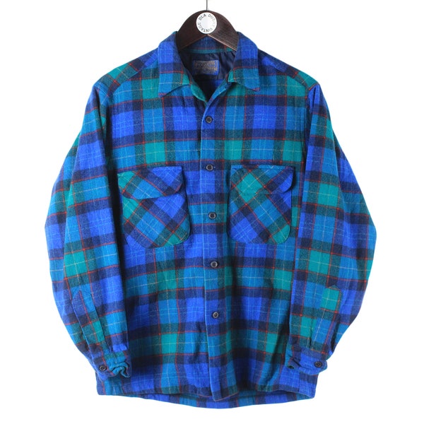 vintage PENDLETON Shirt Size women's M authentic blouse 90s style plaid pattern retro western outdoor flannel streetwear button classic