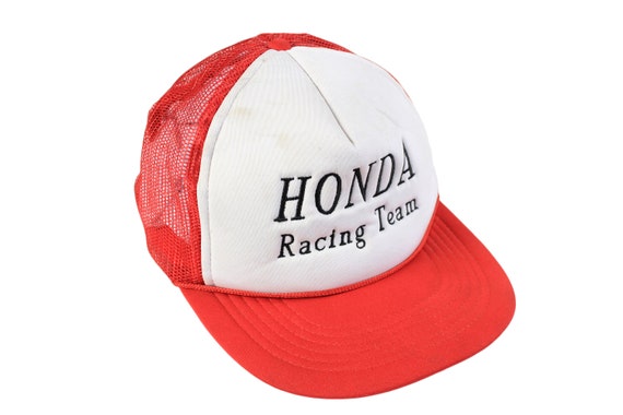 Vintage Honda ATC Trucker Hat 80s honda hat vintage honda hat made in usa trucker pinwheel trucker swingster honda motocross hat swingster