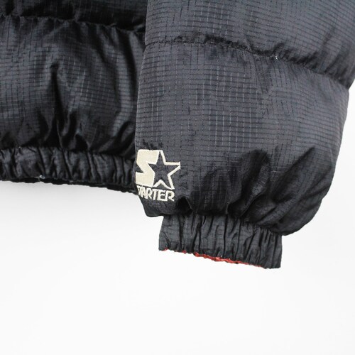 Vintage CHICAGO BULLS Starter Reversible jacket Size L/Xl shops men's double sided nba big logo Bull USA rare retro 90's style official authentic