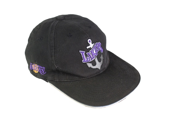vintage LAKERS Los Angeles hat big logo cap NBA H… - image 1