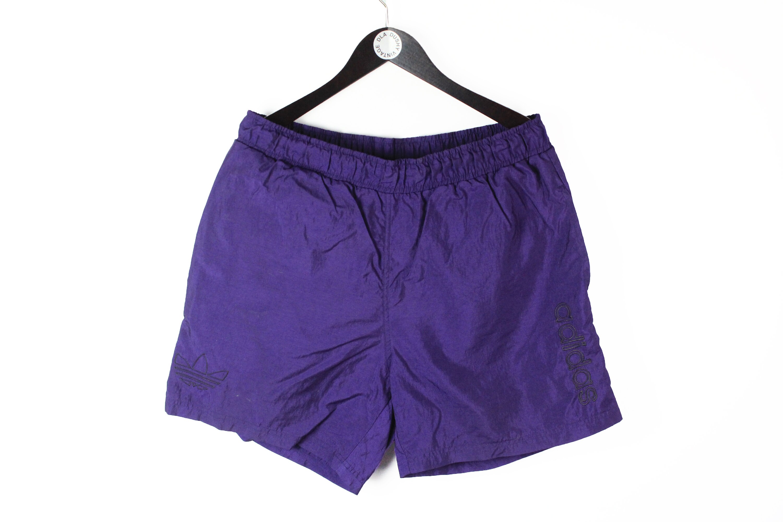 Vintage ADIDAS ORIGINALS Shorts Size XL Purple Basic Summer 90s