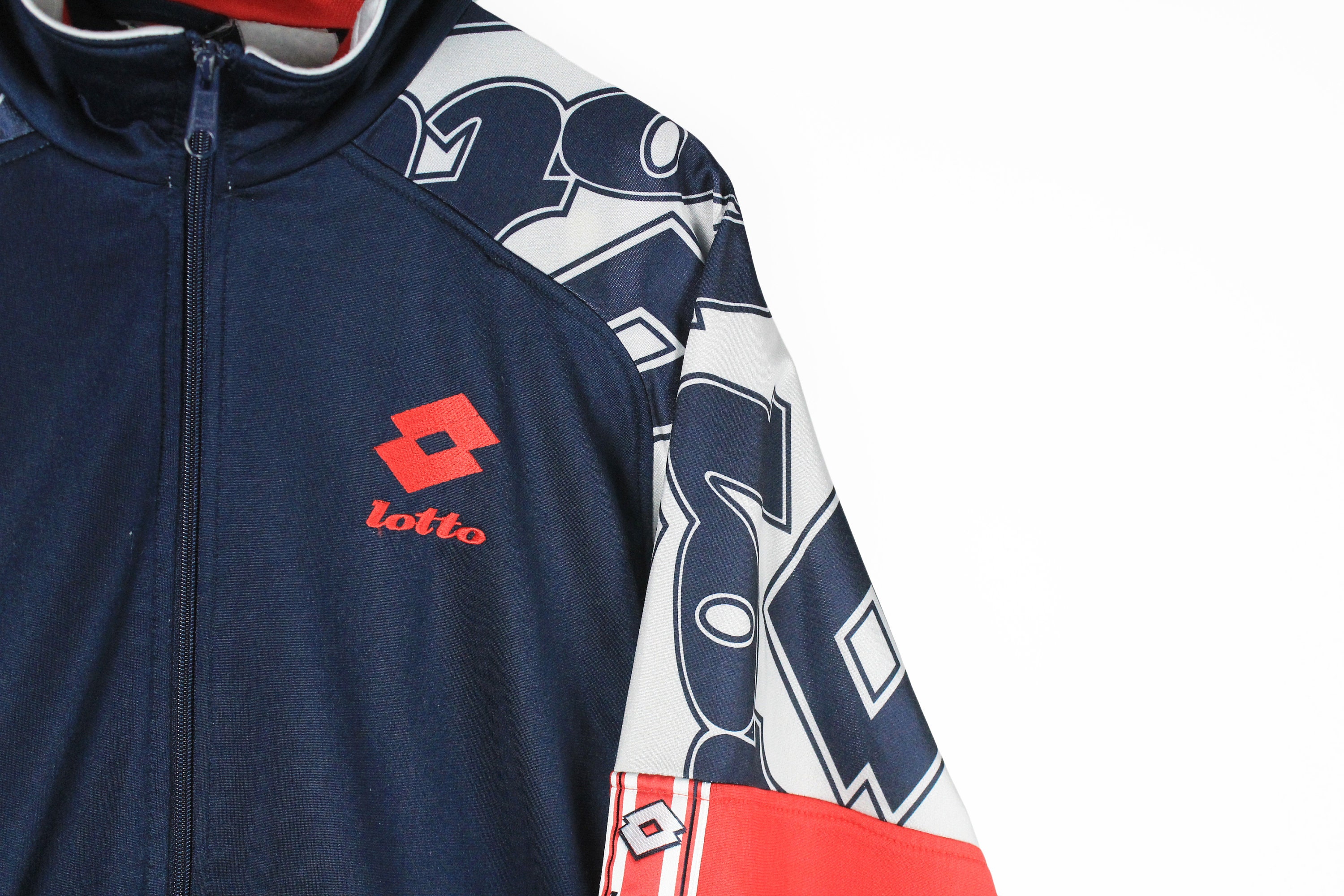 lotto '70ヴィンテージトラックジャケットトリコロールLサイズ 中古・古着通販】adidas (アディダス) ヴィンテージトラック