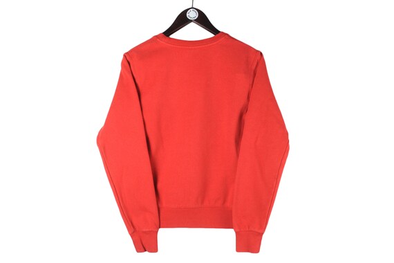 Vintage NIKE Sweatshirt Cotton Athletic Small Logo Red Pullover