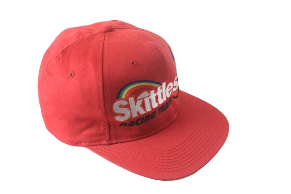 vintage SKITTLES Racing NASCAR Cap One Size Big l… - image 1