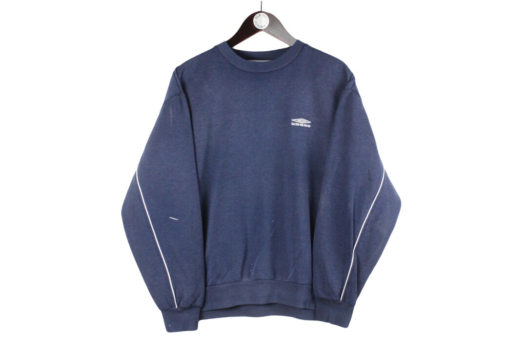 UMBRO logo sweatshirt, men's size S cotton yellow type Vintage Second Hand