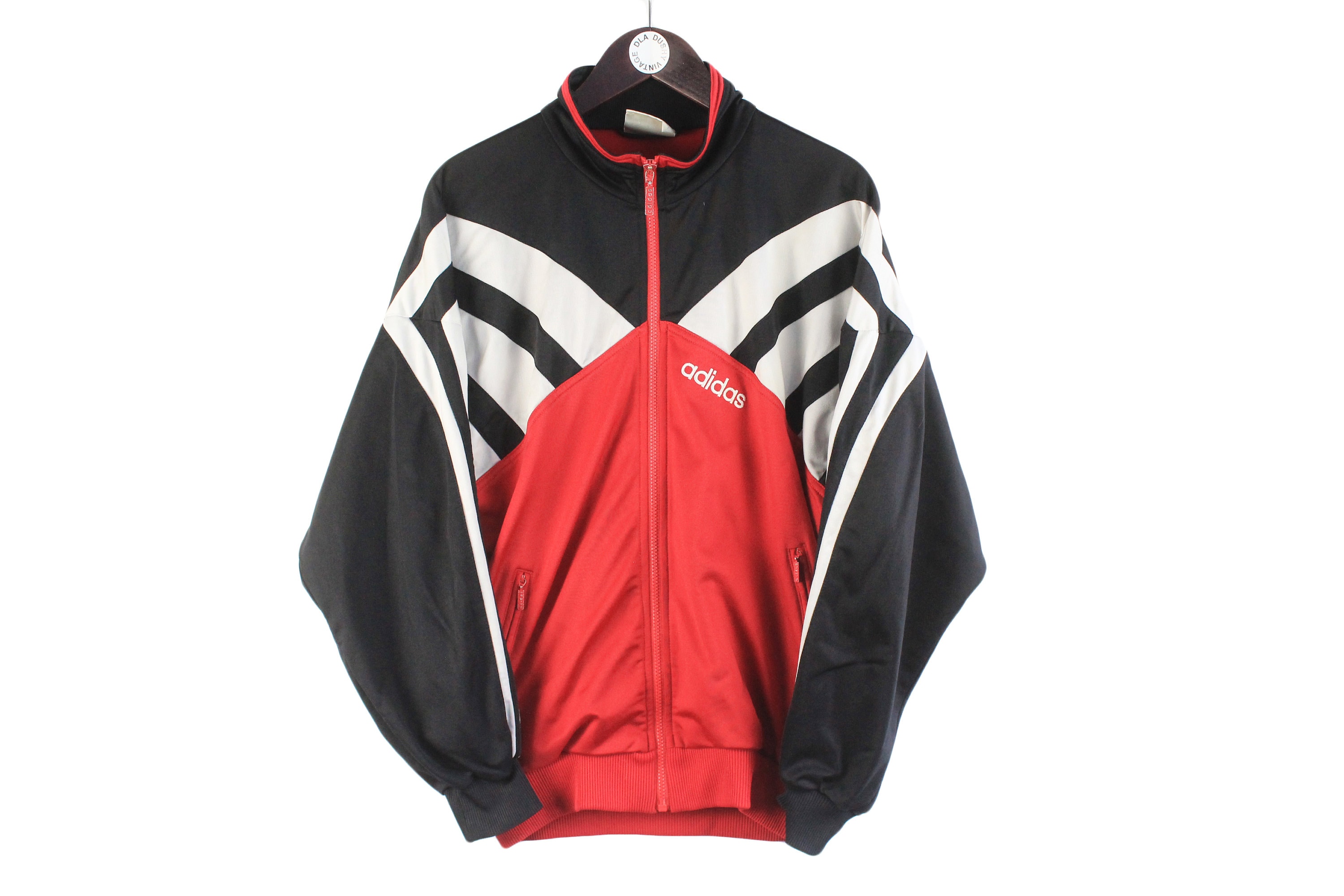 Vintage Adidas Track Jacket Size S Red Black Authentic Rare Retro Hipster 90s Germany Classic Style Rave Athletic Sport Windbreaker Full Zip Vintage Adidas Track Jacket Size S Red Black Authentic Rare Retro Hipster 90s Germany Classic Style Rave Athletic Sport Windbreaker Full Zip