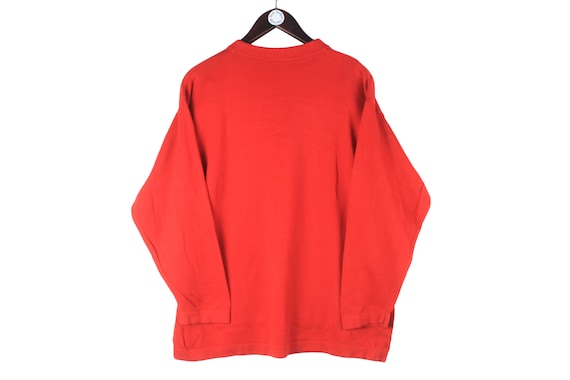 vintage UNITED COLORS of BENETTON sweatshirt red … - image 2