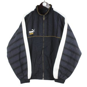 vintage PUMA King track jacket Size men&#39;s XL oversize authentic blue rare retro rave full zip 90&#39;s windbreaker training streetwear clothing