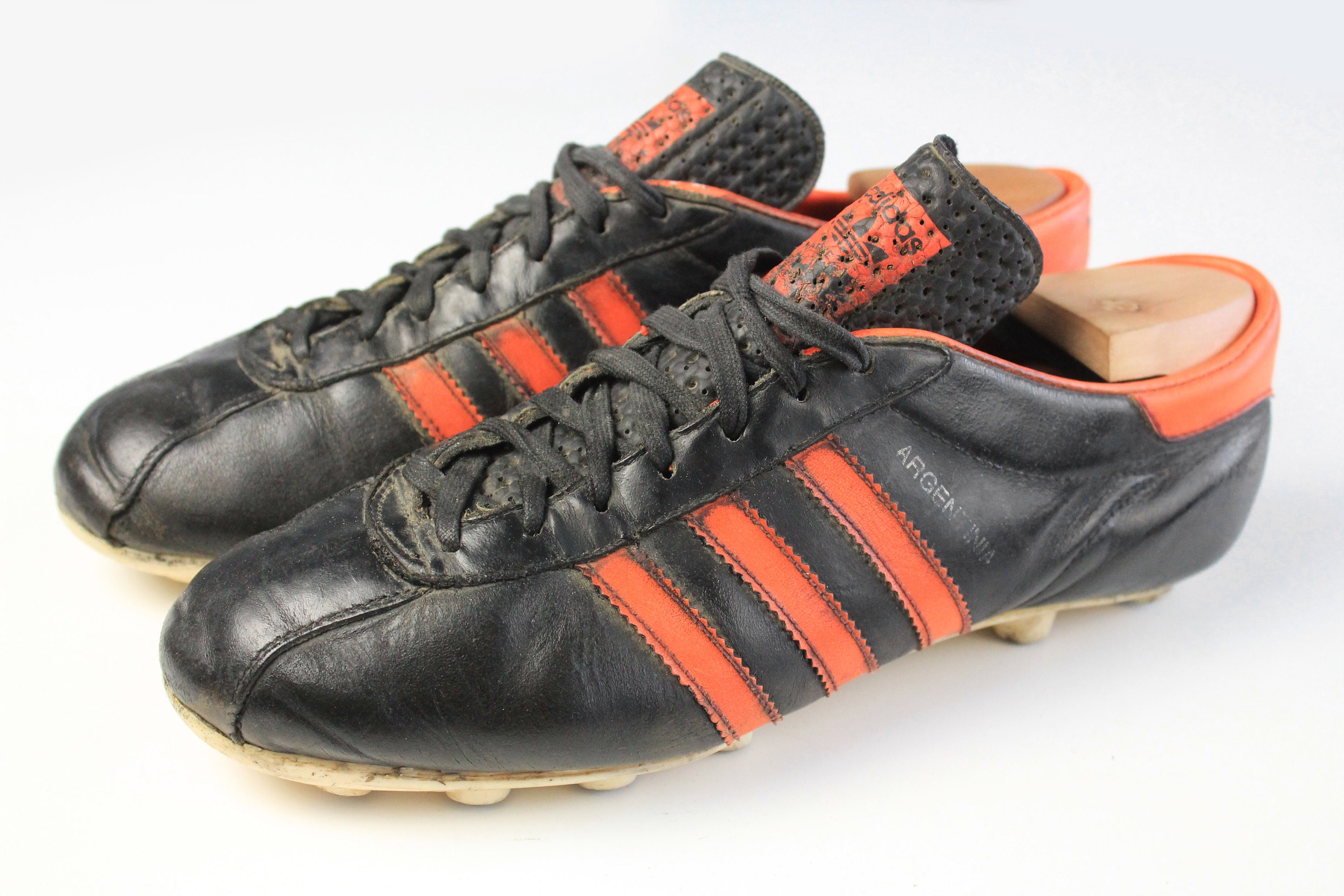 ADIDAS Boots retro football leather - Etsy