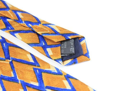 vintage ERMENEGILDO ZEGNA Tie 100% silk necktie r… - image 2