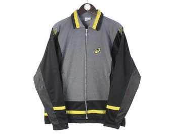 Vintage 90s Asics Japan Windbreaker Jacket Medium Asics Multicolor