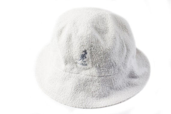 vintage KANGOL Bucket Hat Casual Style white smal… - image 2