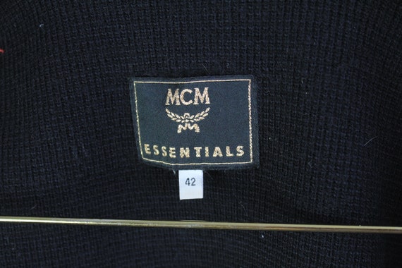 vintage MCM Essentials women's Leather and Wool V… - image 6