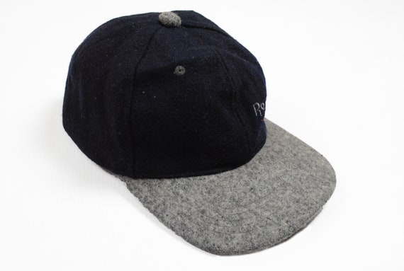 vintage REEBOK hat black gray wool cap hipster on… - image 1