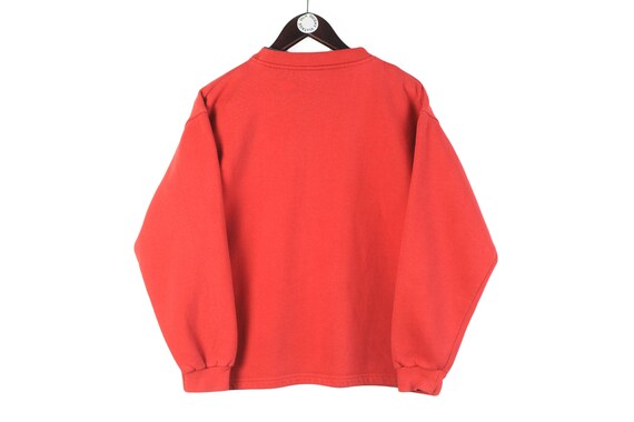 Vintage NIKE Sweatshirt Bootleg Red Big Logo Rare 90s Rave - Etsy Norway