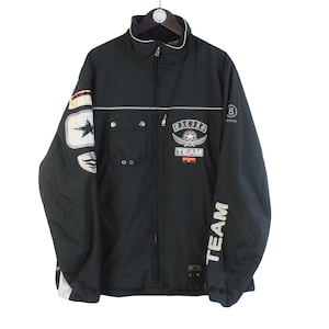 vintage BOGNER Racing Team Jacket Size 2XL authentic retro full zip black big logo wear 90's style winter extreme outfit snowboard big logo