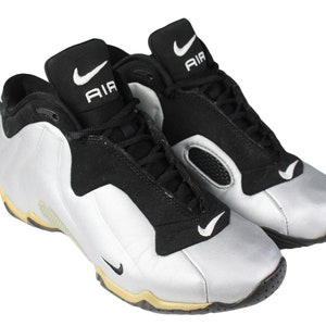 vintage NIKE Air Solo Flight 1 Basketball Sneakers athletic eur 39 retro black silver trainers 90&#39;s streetwear trainers Air shoes