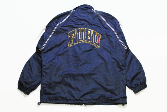 Vintage FUBU Sports authentic big logo Jacket Size L/XL | Etsy