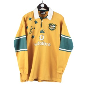 Maillot Rugby Australie Canterbury Wallabies Vodafone 2000-02 Vintage - Taille L, Neuf Avec étiquette