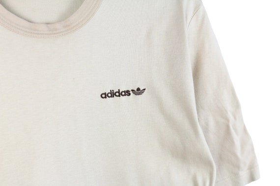 vintage ADIDAS T-Shirt small logo Size S men's 80… - image 3