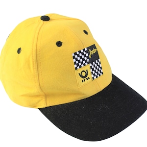vintage JORDAN Cap One Size gelb Big Logo authentisches Rennteam Retro 90er F1 hell USA Style Auto Hut Formel 1 Sommermode Sonnenkleidung Kopfbedeckung