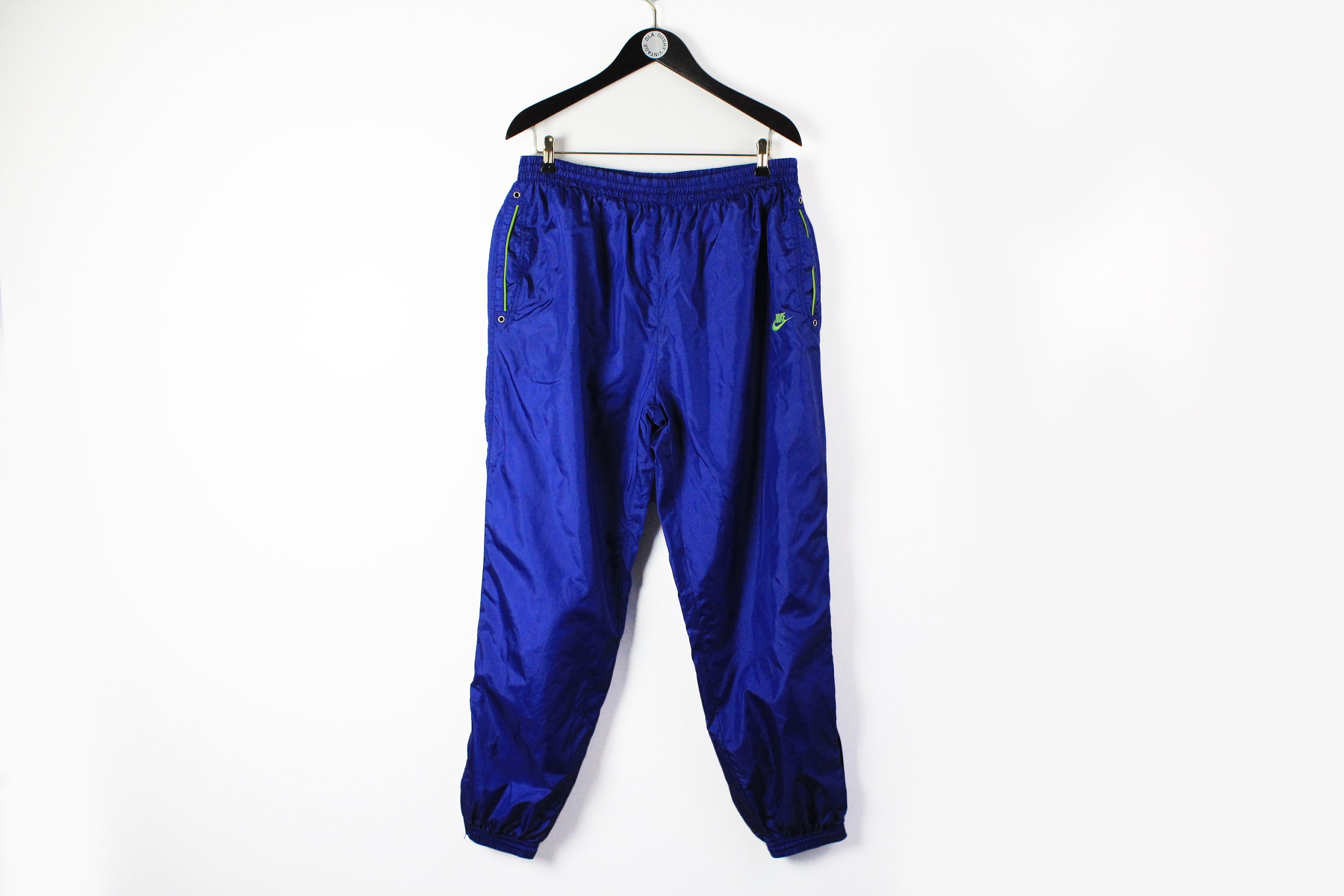 Royal blue top nike track pants