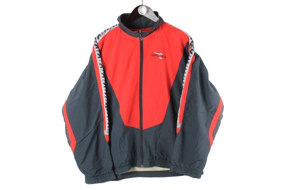 Diadora■Running Woven Light Jacket■送料込 Vintage DIADORA Track Jacket Size Men's M Authentic Retro
