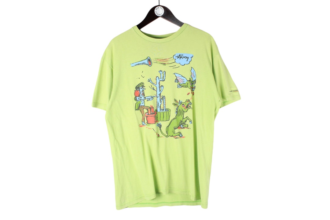 新しいブランド STUSSY Vintage X T-shirt Authentic Logo Big PANTER GARY トップス