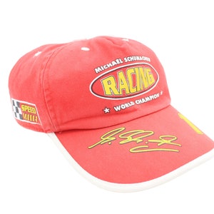 vintage FERRARI Cap Michael Schumacher big logo 90s collection One Size classic Big logo Hat race team red retro F1 racing Formula 1