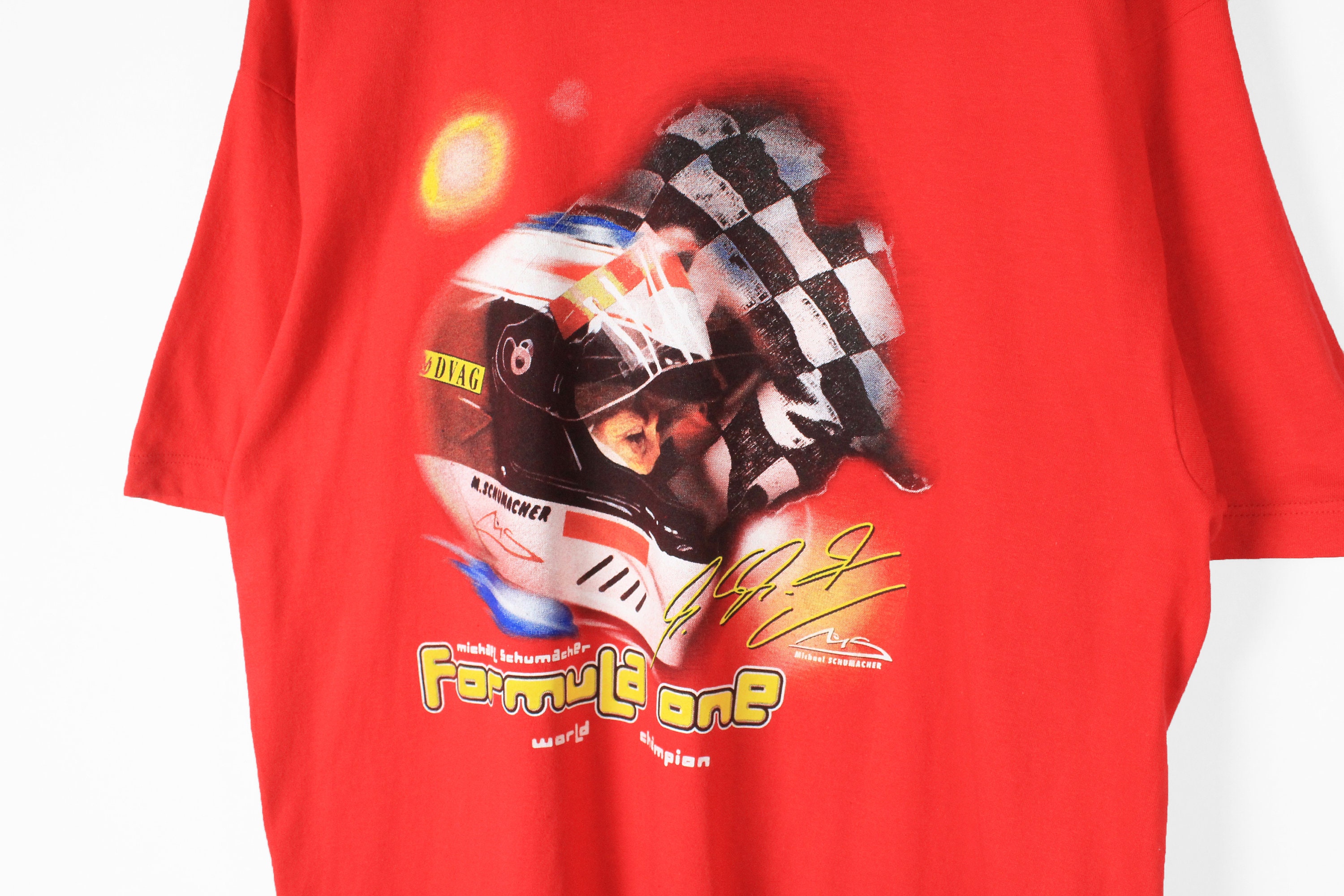 Tee-shirt Ferrari Michael Schumacher F1 Rouge - Taille XXL Occasion