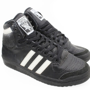 vintage ADIDAS sneakers authentic retro athletic shoes 90s sport running wear trainers black streetwear 3 stripes women&#39;s Size US 7.5