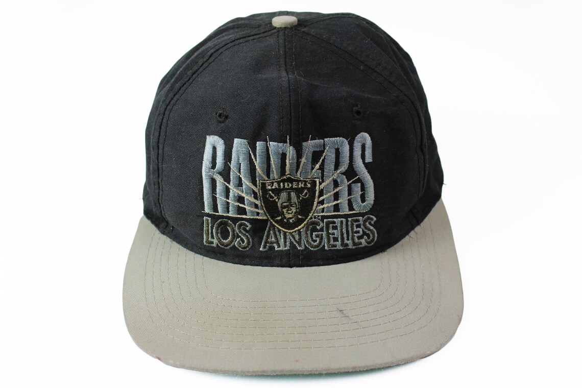 Vintage RAIDERS Los Angeles hat big logo baseball cap NFL team | Etsy