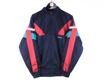 ヴィンテージ ADIDAS トラックジャケット サイズ M メンズ 本物 ブルー