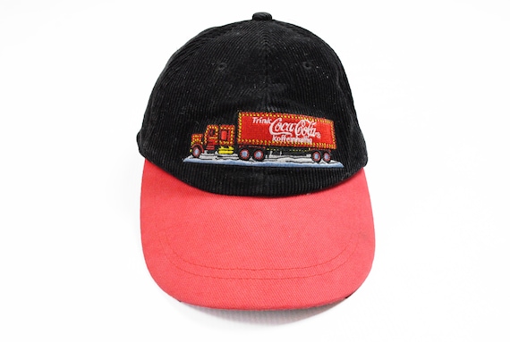 vintage COCA-COLA Christmas Truck Baseball Cap On… - image 2