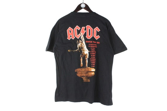 ACDC 2000/01 Stiff Upper Lip ツアーTシャツ ACDC 2000 'Stiff Upper Lip Tour' Tee in L – Classic Rock Couture