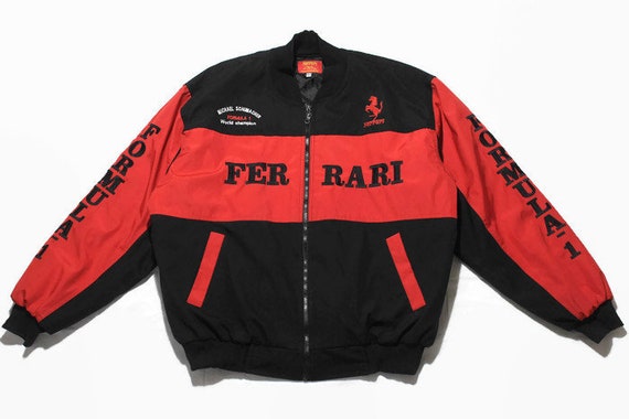 vintage ferrari bomber jacket