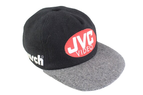 Vintage JVC Reusch Alemania Gorra gran logotipo sombrero de un