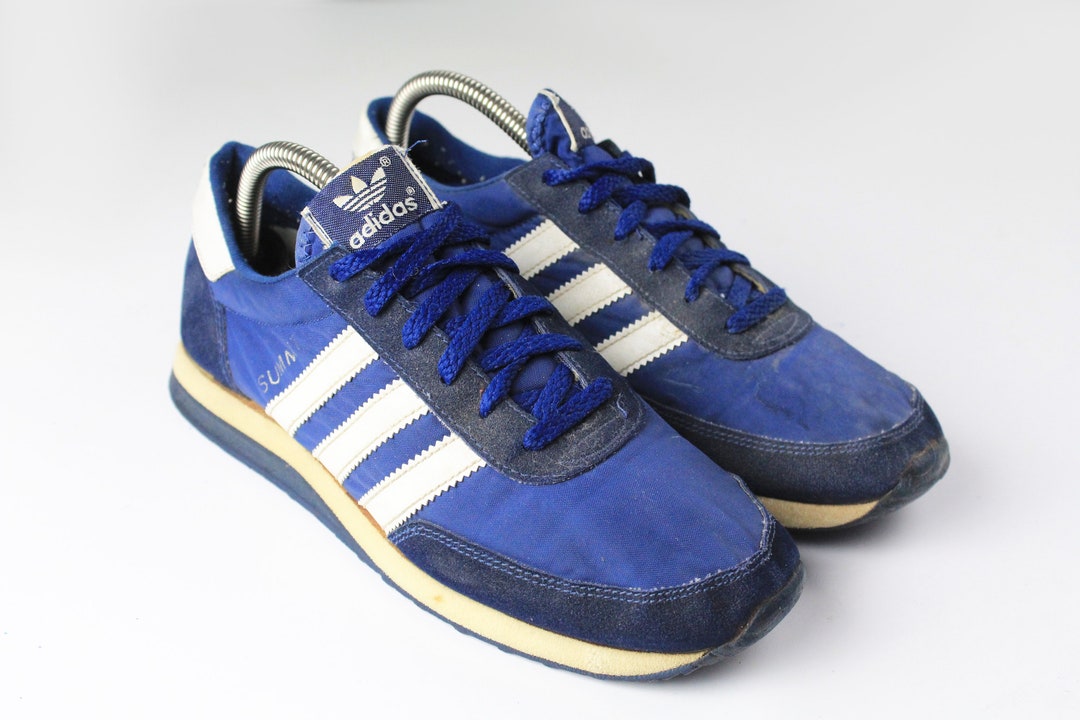 Vintage ADIDAS SUMMIT Authentic Blue Sneakers Size US 7 - Etsy