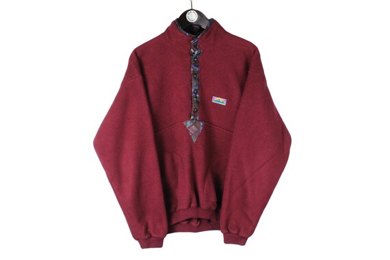 Vintage NORTH CAPE FLEECE Red Size M 