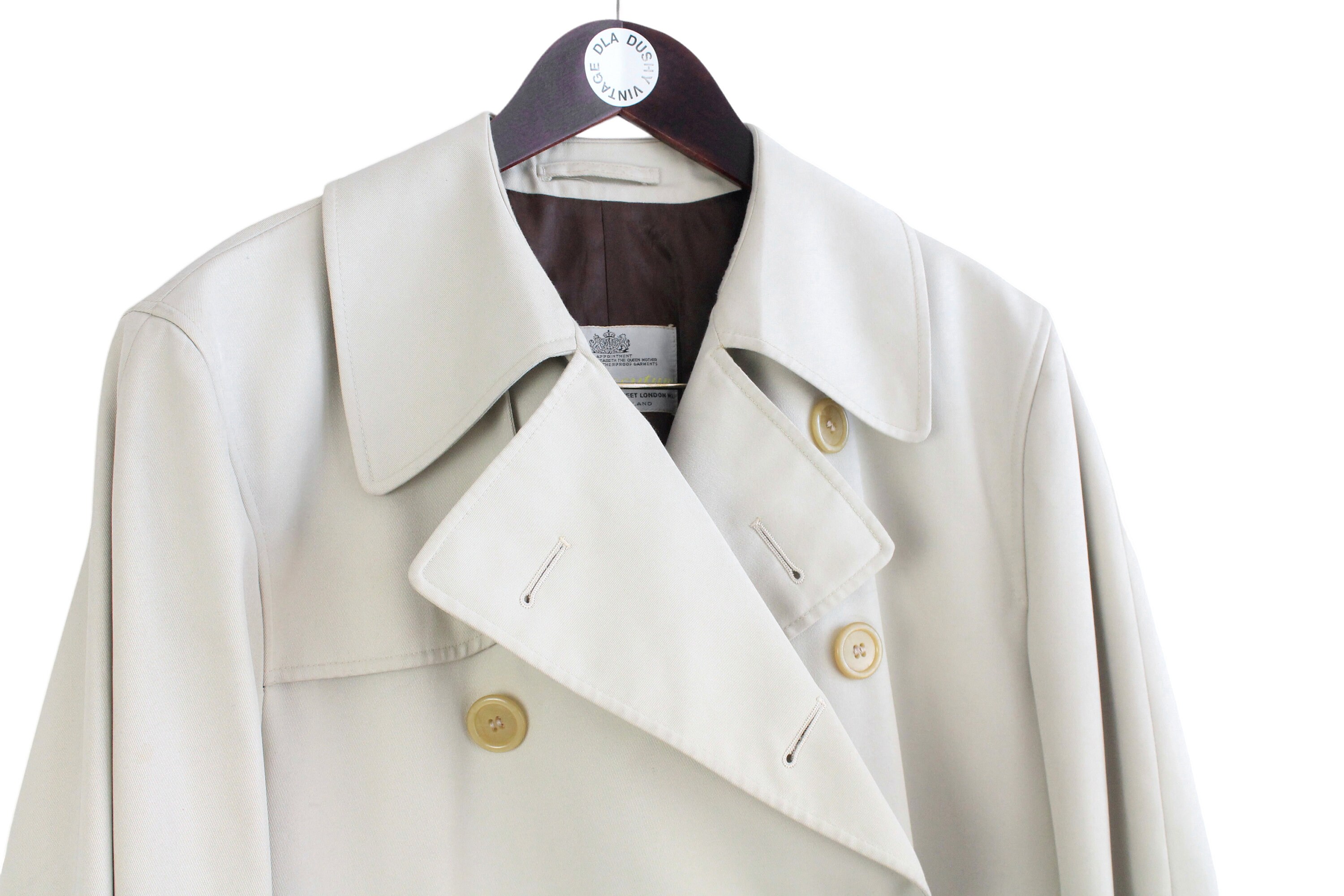 60s【Vintage Aquascutum StainCollar Coat】 Vintage trench coat aquascutum - Gem