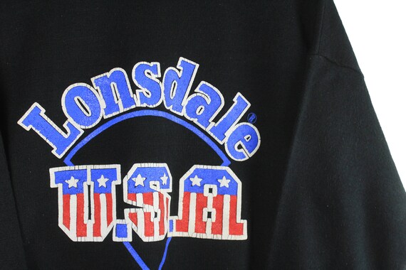 vintage LONSDALE USA Sweatshirt big logo authenti… - image 2