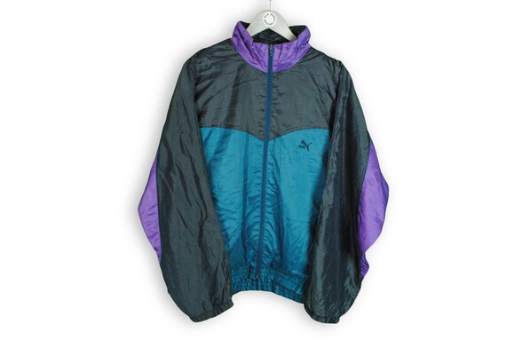 Green and deals black puma tracksuit