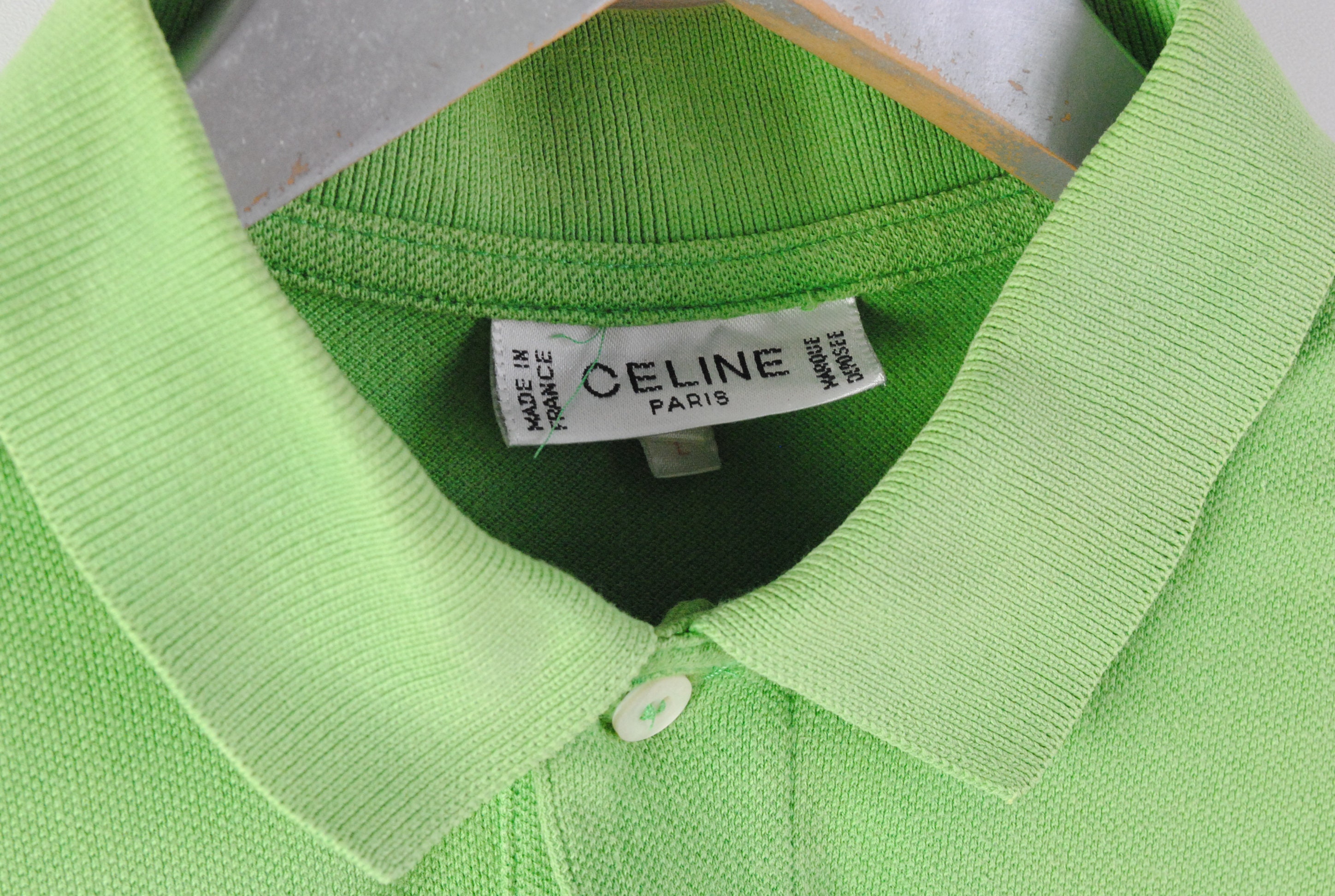 Vintage CELINE Paris Polo T-shirt Size Men's M Retro