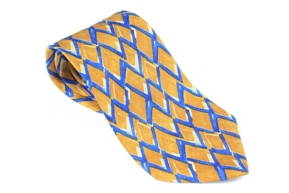 vintage ERMENEGILDO ZEGNA Tie 100% silk necktie r… - image 5