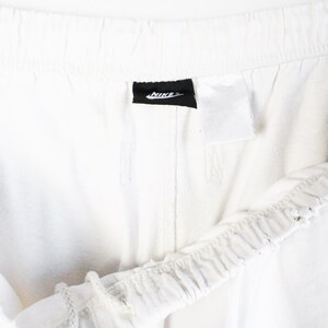 vintage NIKE tracksuit cotton Size L oversize retro sport 90's streetwear hip hop athletic big logo white suit sweatshirt and sweatpants image 9