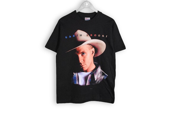 【L】Hanes 90s GARTH BROOKS band T-shirt Vintage Garth Brooks Fresh Horses 1990s Band Tour Graphic T