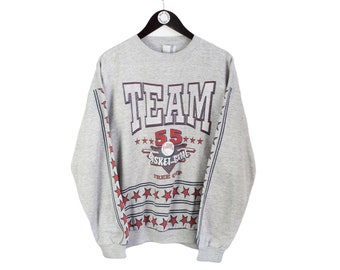 Vintage TEAM Logo Sweatshirt Men's Size L Authentic Retro
