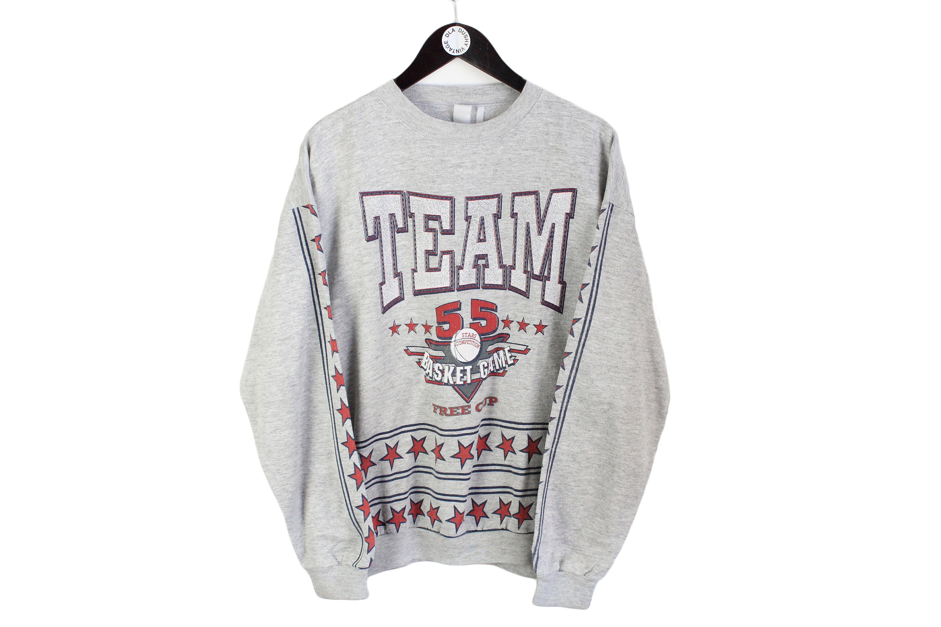 Vintage TEAM Logo Sweatshirt Men's Size L Authentic Retro